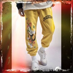 Civil Regime More Hope Cozy Sweatpants- yellow
